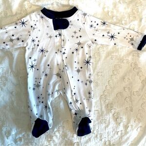 Organic Cotton Sleep and Play/ Jumbo Twinkle Navy / Preemie/ The Honest Company